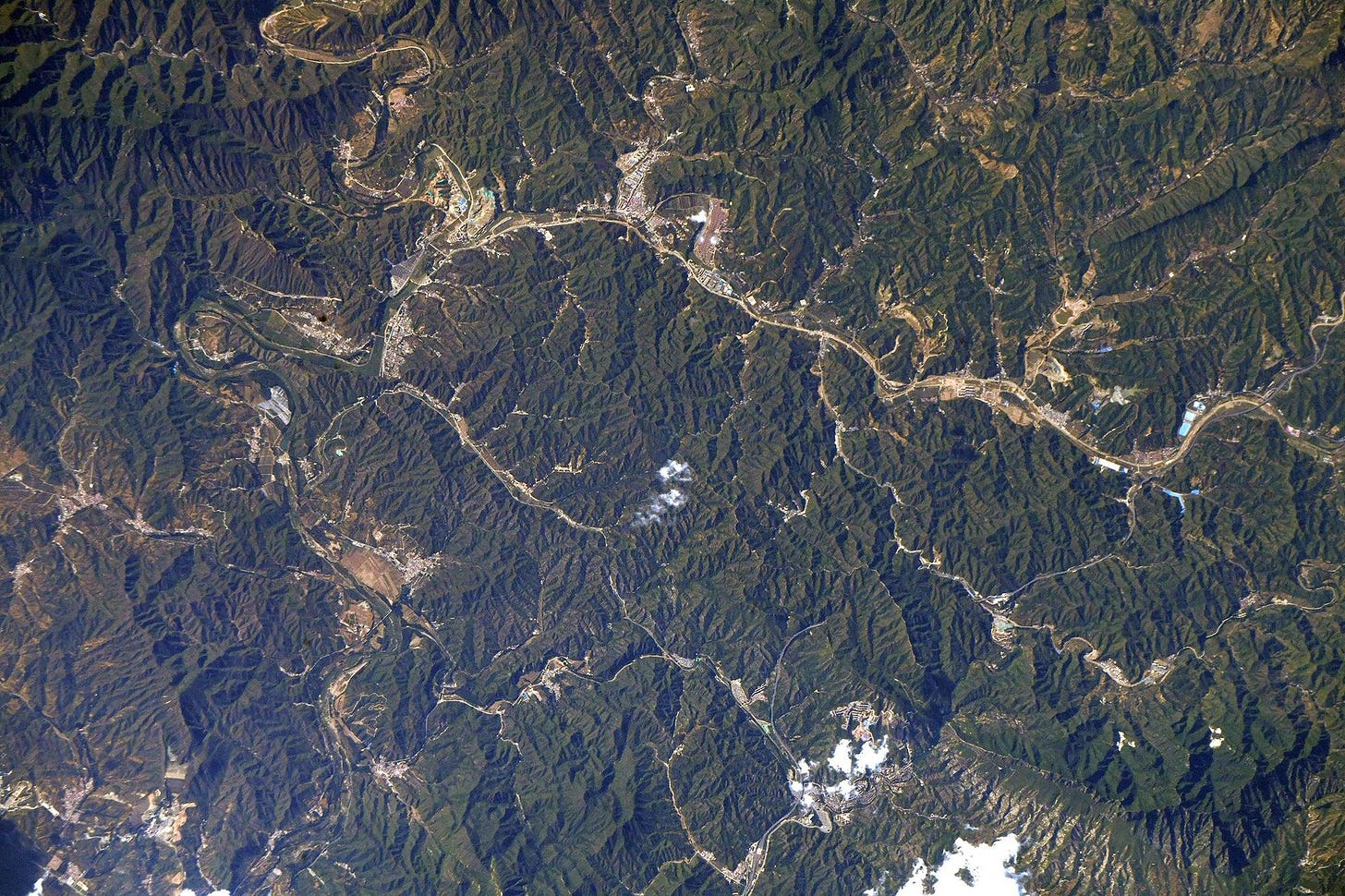Aerial View of The Great Wall of China. Aerial View of The Great Wall of China.