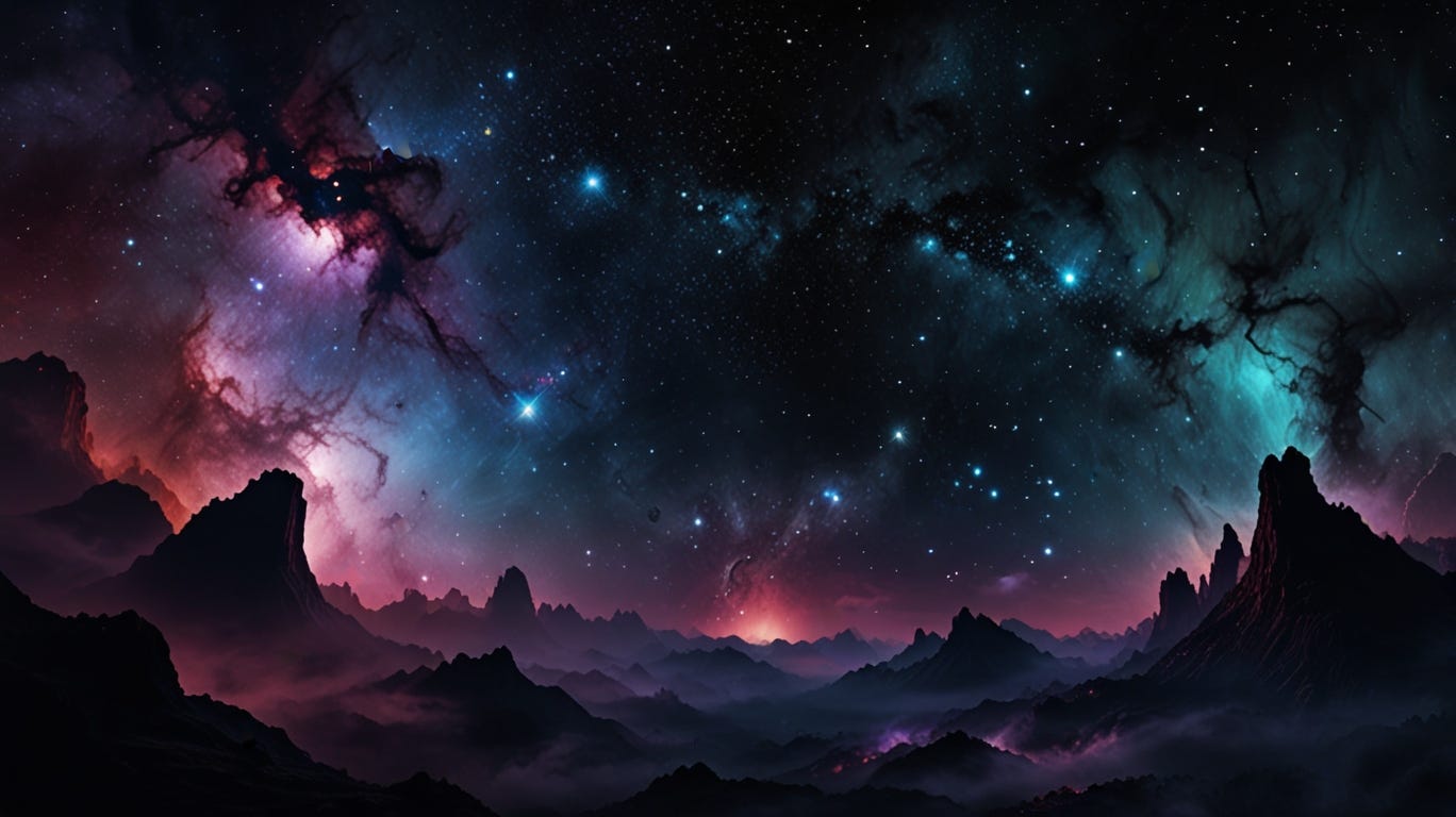 galaxy dark ambience nebula style