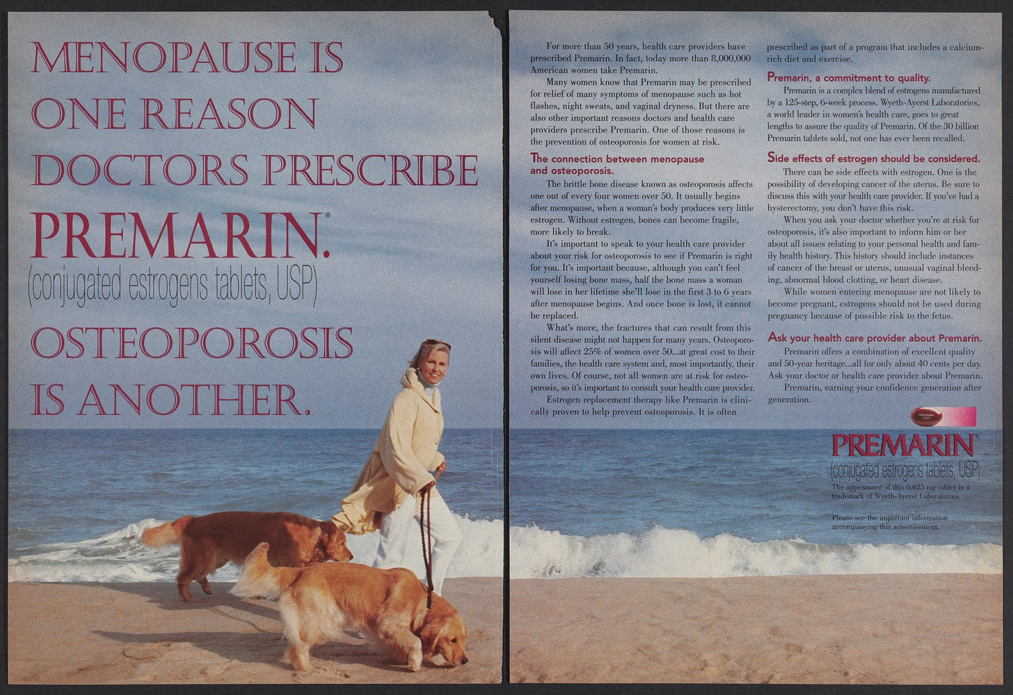 Premarin advertisement - Science History Institute Digital Collections Premarin advertisement - Science History Institute Digital Collections