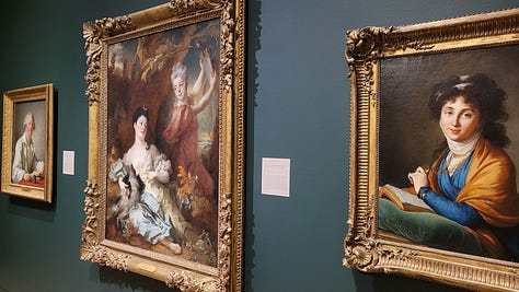 Paintings and other art from the second floor