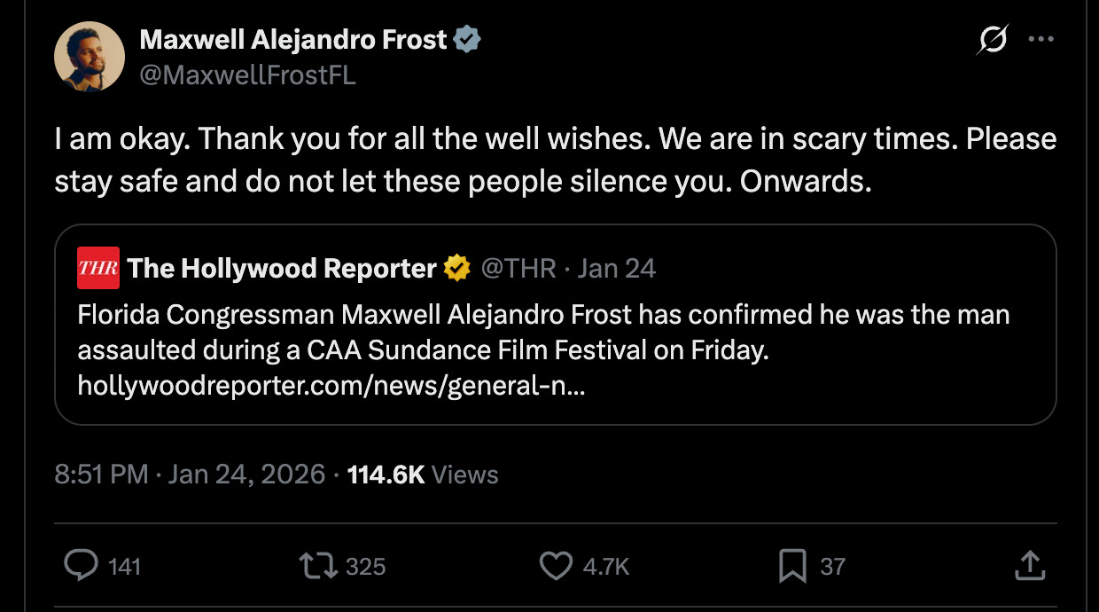 I am okay. Thank you for all the well wishes. We are in scary times. Please stay safe and do not let these people silence you. Onwards.