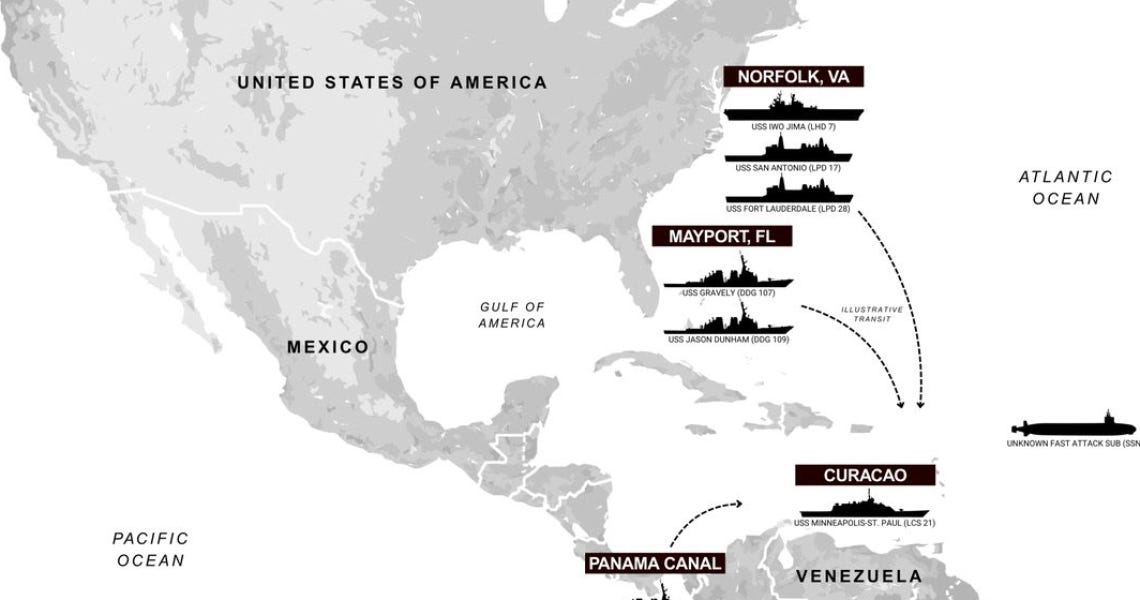 Heavy U.S. Naval Deployments Heading toward Venezuela