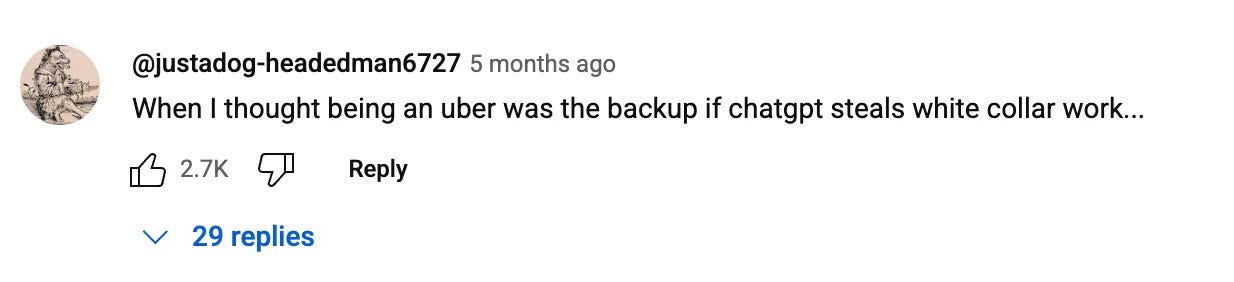 YouTube comment