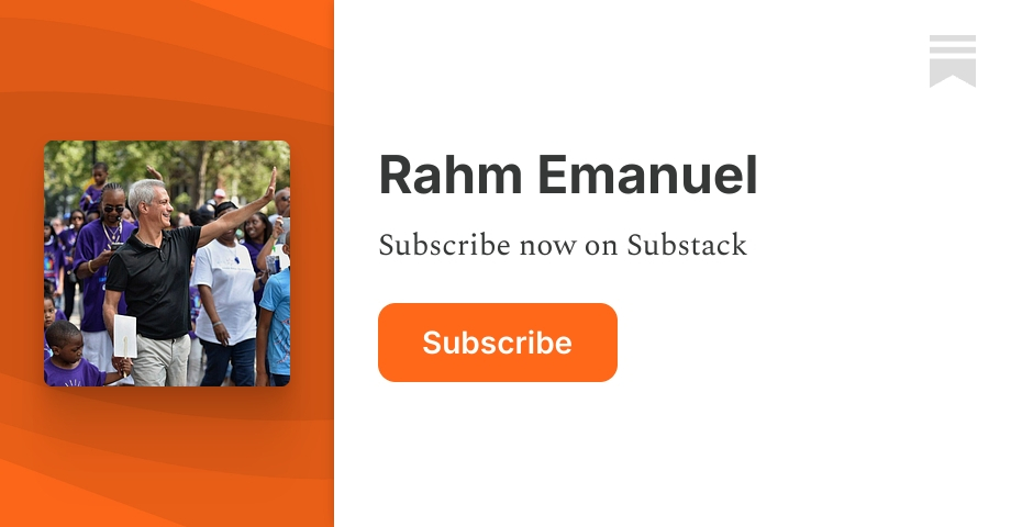 Rahm Emanuel | Substack