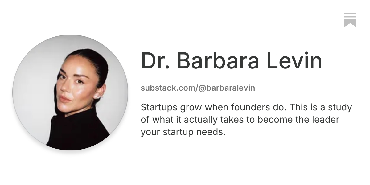 Dr. Barbara Levin | Substack