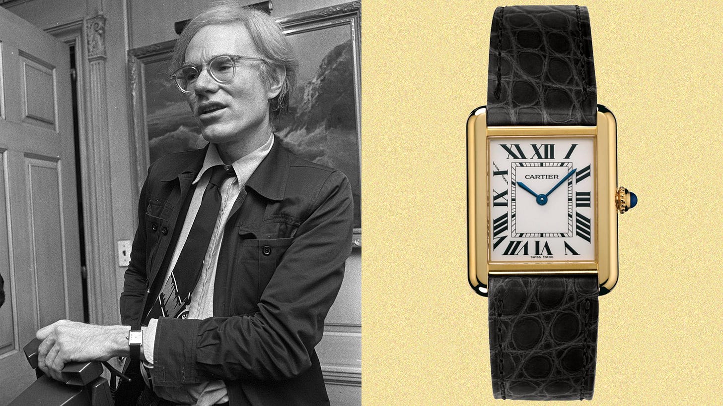 Why Andy Warhol wore a Cartier Tank watch | British GQ