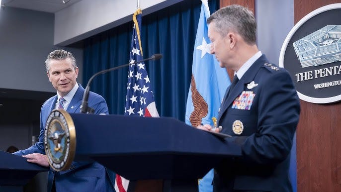 IN FULL: Pete Hegseth and Dan Caine speak at the Pentagon IN FULL: Pete Hegseth and Dan Caine speak at the Pentagon