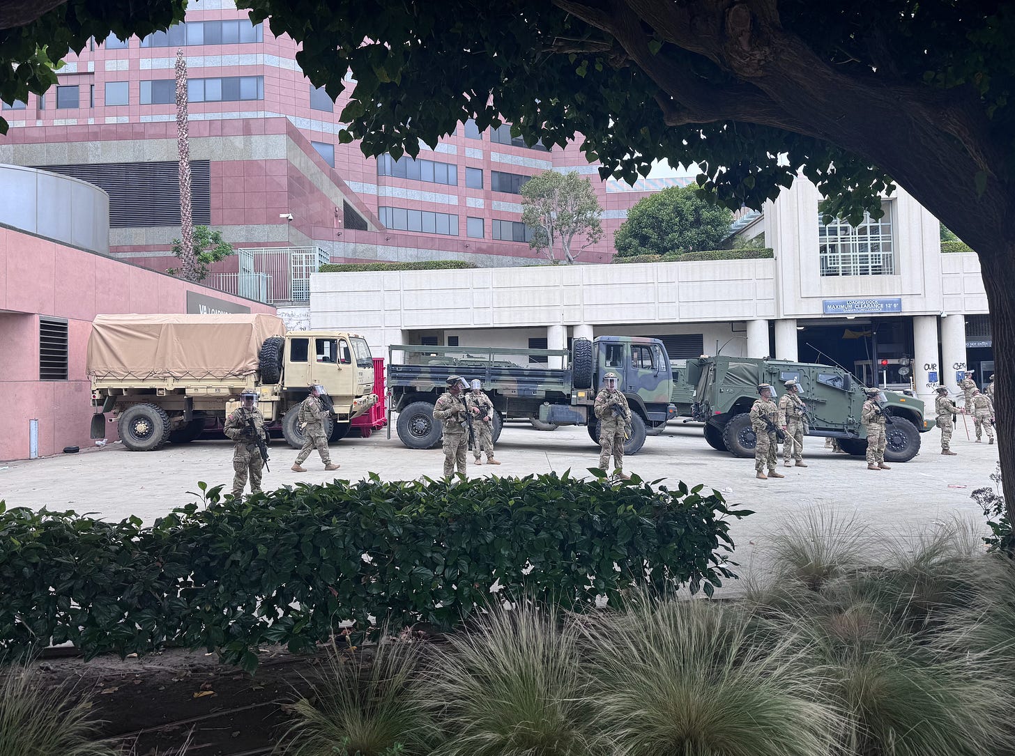 National Guard with guns National Guard with guns