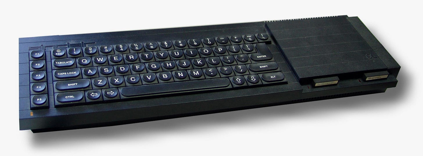 The Sinclair QL computer. 