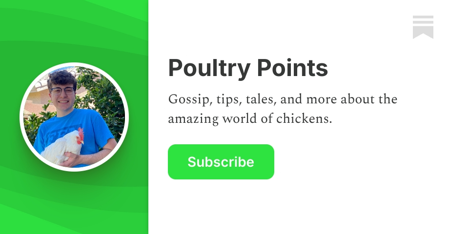 Poultry Points | Tyler Martinez | Substack