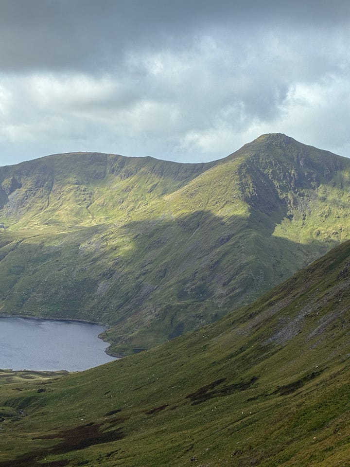 Lake District scenery and a fortifying cup of tea.
