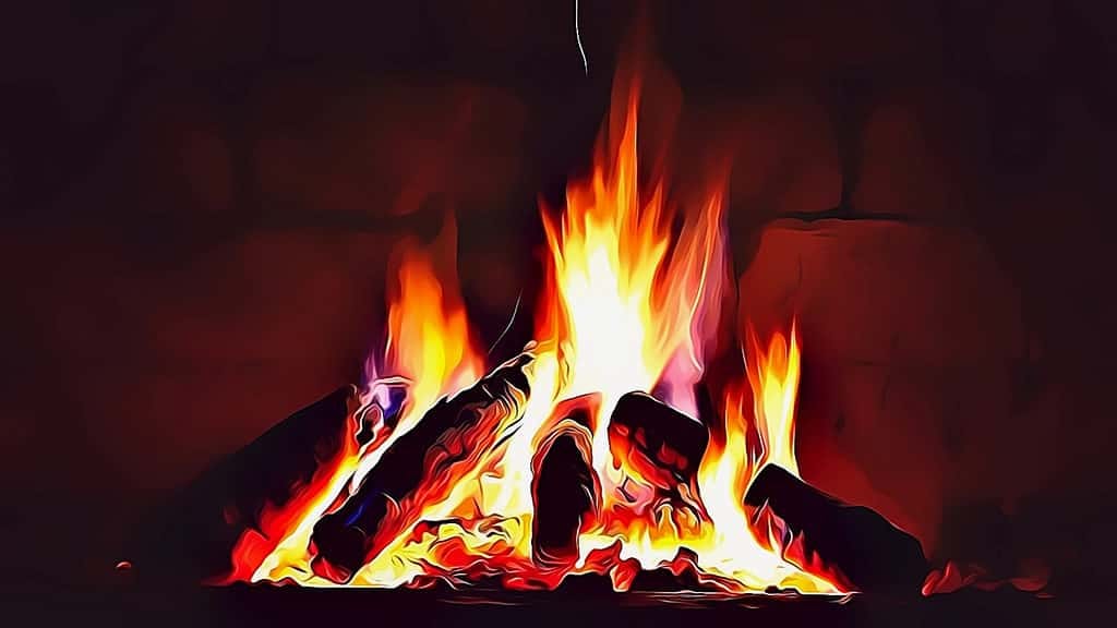bonfire cartoonised