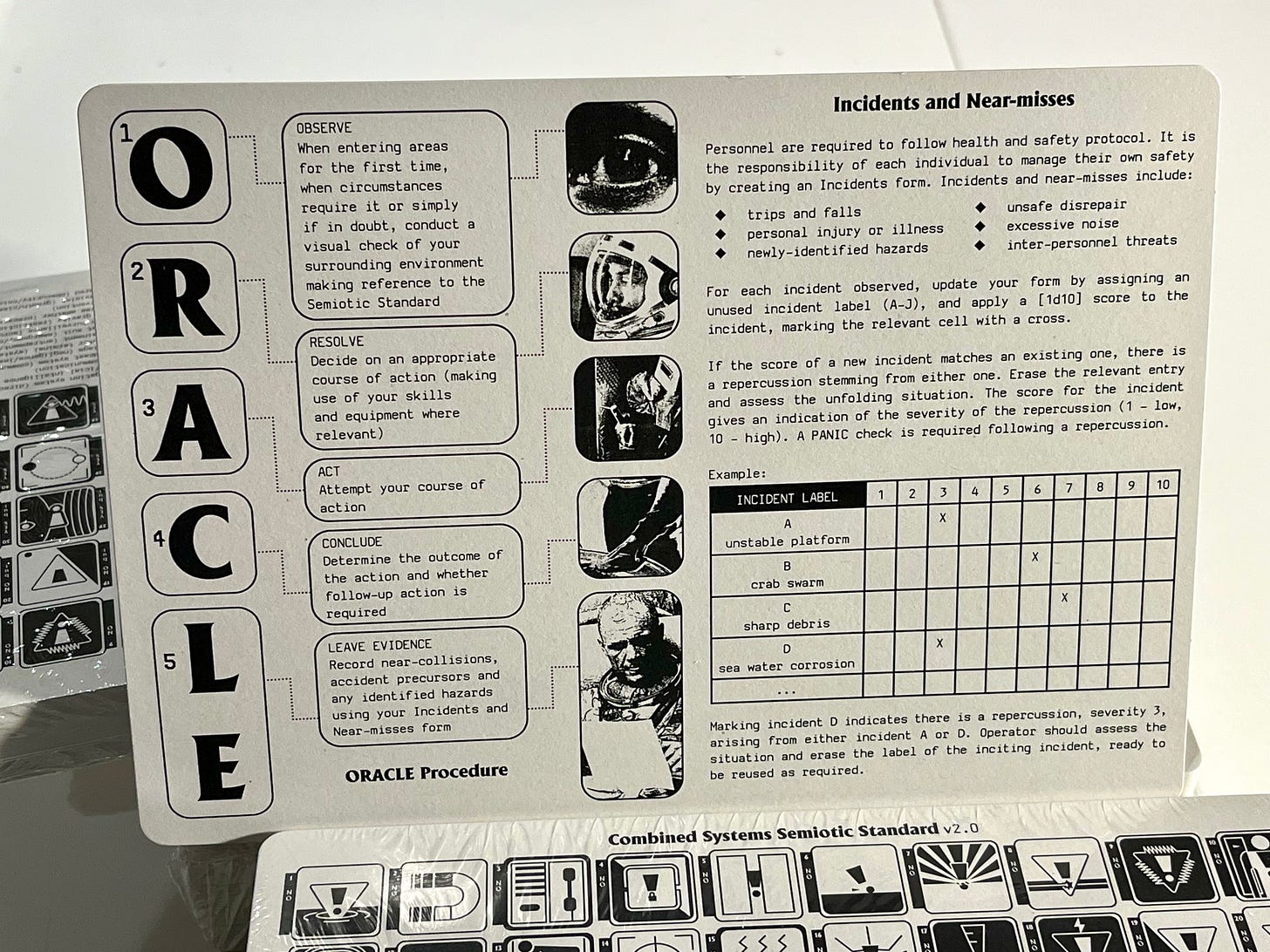 ORACLE sheet, with rounded corners!