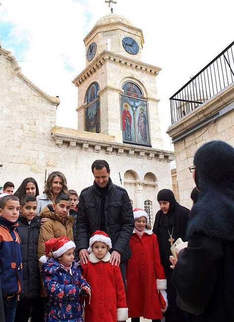 Syrian President visits a Patriarchal Monastery on Christmas Day