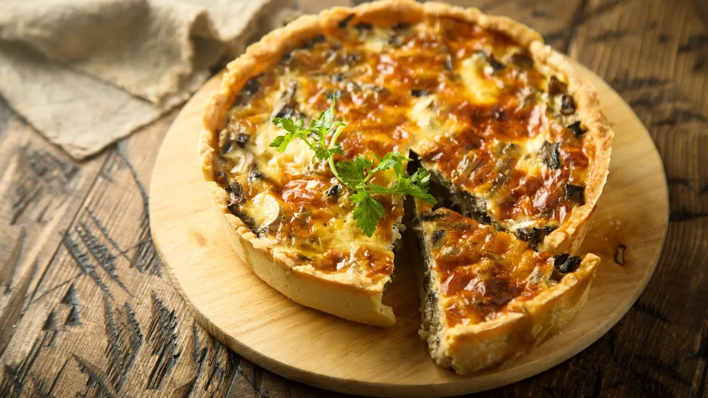 Slice of quiche