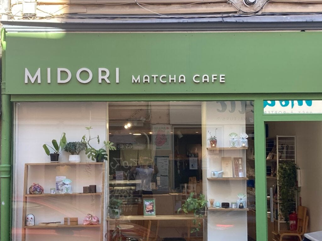 Midori Matcha Café à Lyon : façade
