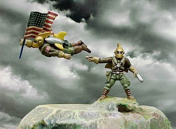 Heroic troopers of the United States Rocket Corp.