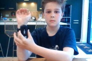 Mylo Roberts taking part in the Tourettes clinical trial