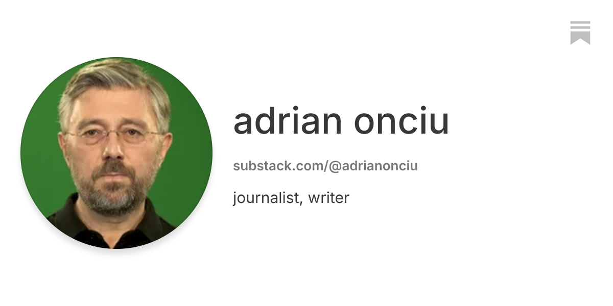 adrian onciu | Substack