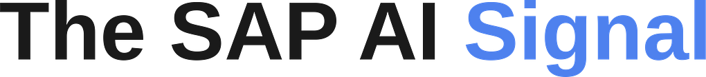 The SAP AI Signal
