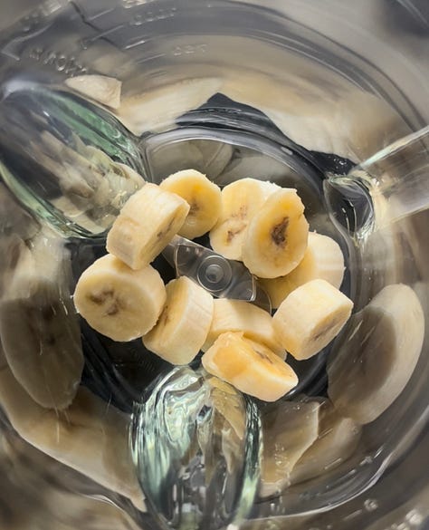 Directions for creating banana cream iced coffee