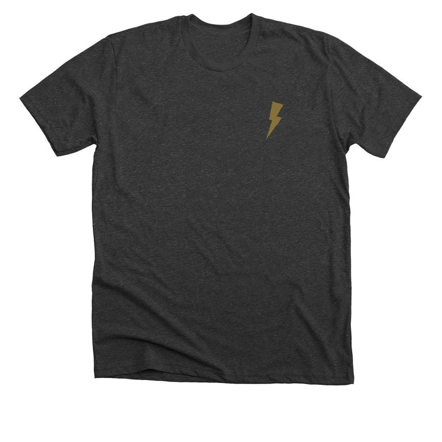 Chasers Lightning Bolt, a Charcoal Premium Unisex Tee Chasers Lightning Bolt, a Charcoal Premium Unisex Tee