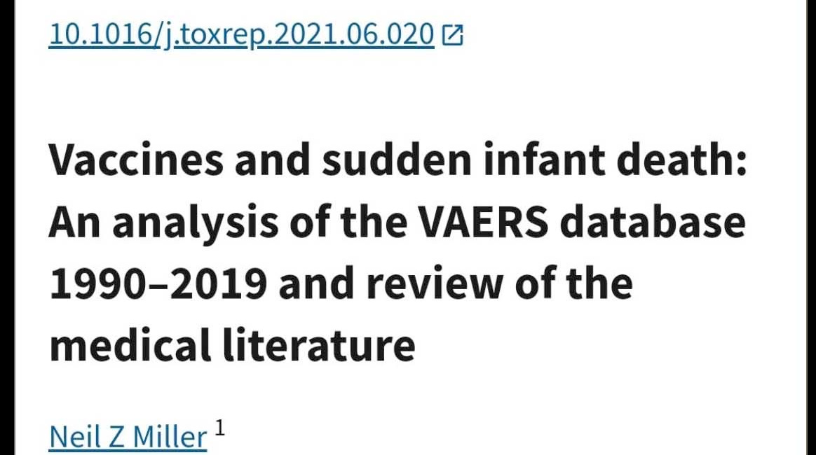 SIDS: Maybe Babies Don't Just Suddenly Die. Maybe It's Vaccines That Are Killing Them.