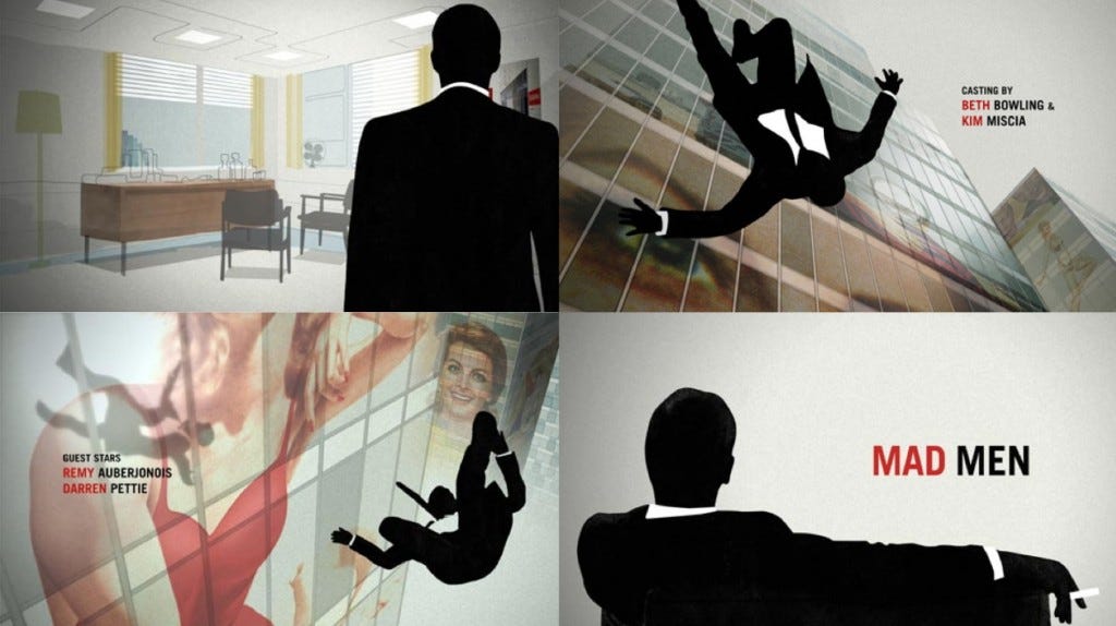 Mad Men title sequence collage