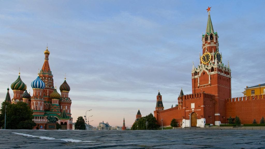 Red square in Moscow