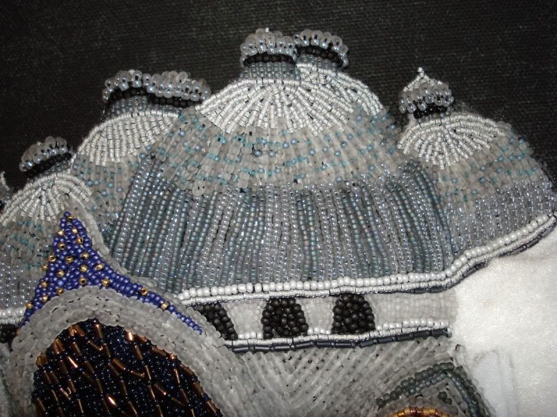beaded beadwork Save Venice Italy St. Marks Square campanile erosion fiber art Basilica architecture bead embroidery blog relief painting beaded beadwork Save Venice Italy St. Marks Square campanile erosion fiber art Basilica architecture bead embroidery blog relief painting