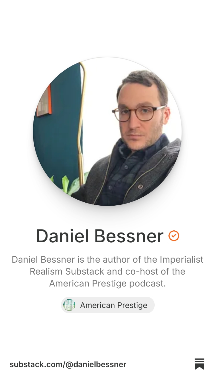 Daniel Bessner | Substack