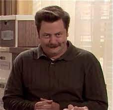 Ron Swanson evil smile meme template : r/MemeTemplatesOfficial