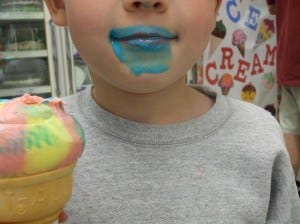 blue face blue face