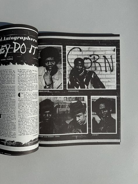 Cornbread the Legend: Graffiti in Philadelphia, 1965-1971, Edited and Published by Maxitype, Genève, 2024 [Most Beautiful Swiss Books Award. Errant Books, online bookstore. Draw Down, New Haven, CT and Boston, MA. Art: © Darryl “Cornbread” McCray]