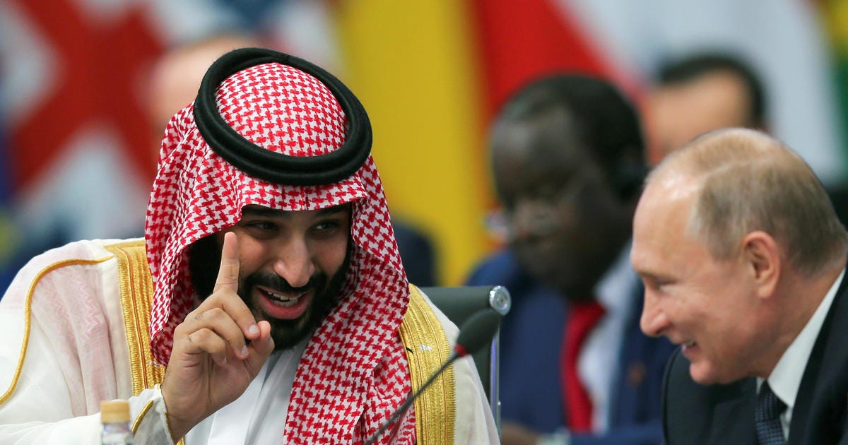 Putin and Saudi prince: Handshake between Vladimir Putin and Mohammed bin Salman at G20 Summit today goes viral as two greeted each other in Argentina - CBS News Putin and Saudi prince: Handshake between Vladimir Putin and Mohammed bin Salman at G20 Summit today goes viral as two greeted each other in Argentina - CBS News