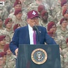 Was That A RANDOM CROSS-SECTION Of The Military Cheering Dear Leader At Fort Bragg? Or ...