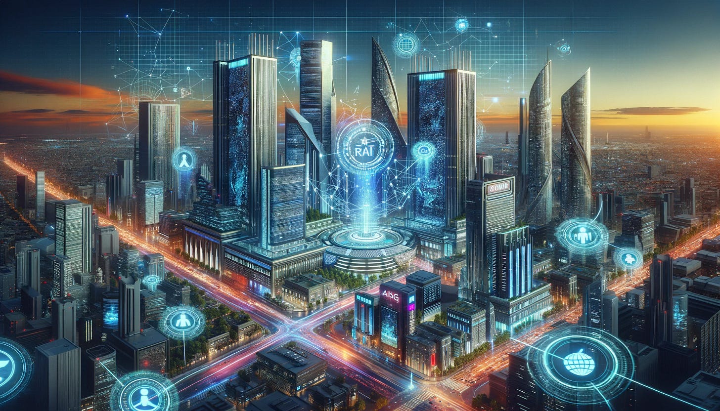 Image of futuristic city landscape