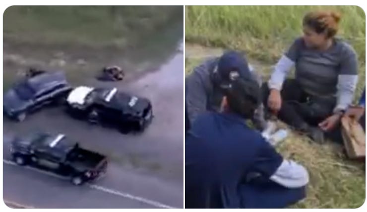 A Cuban man smuggling six illegal aliens was arrested on May 25, 2026, following a high-speed chase through Maverick County (Texas Dept. of Public Safety photos)