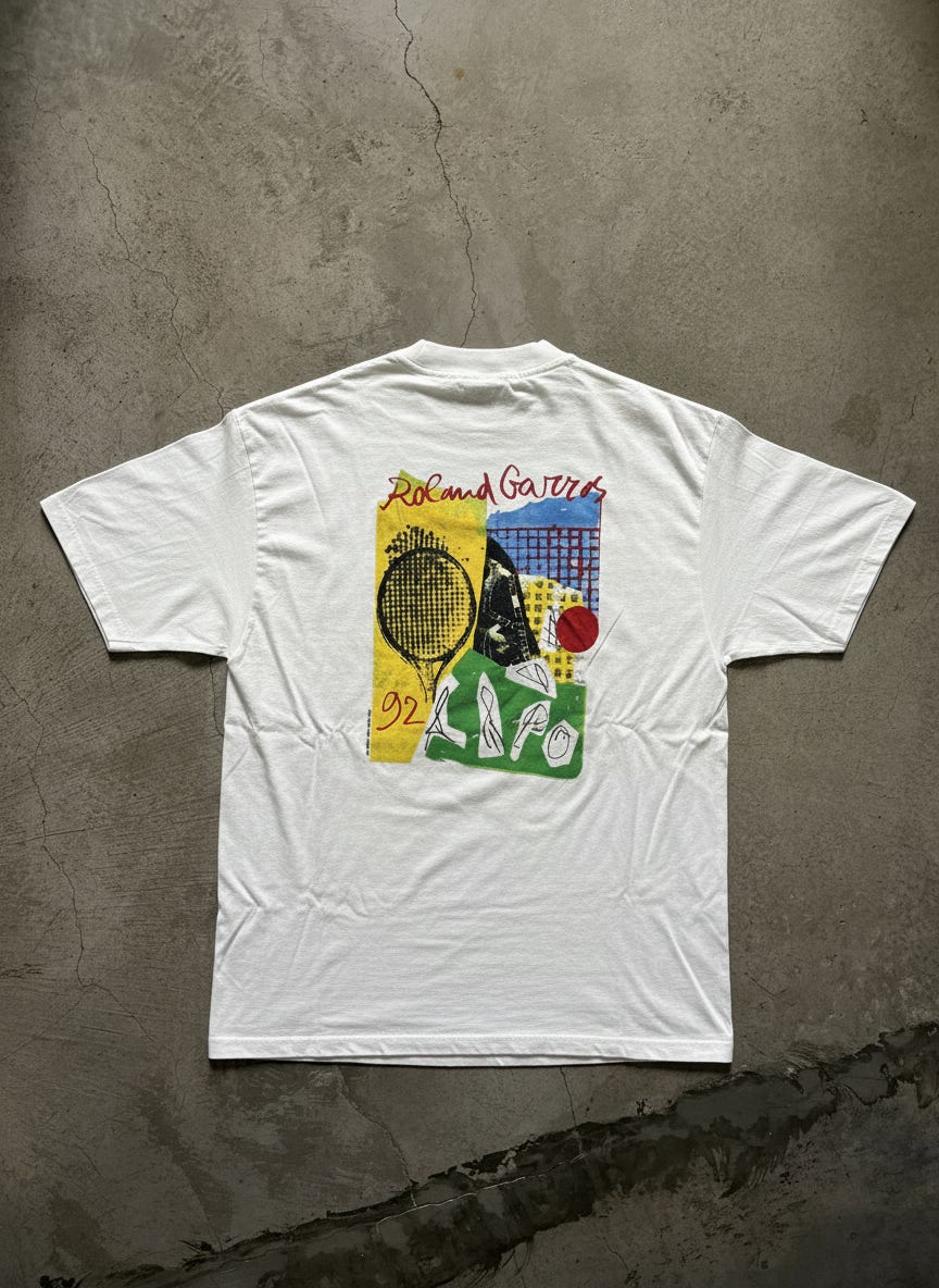 Vintage 1992 Roland Garros Jan Voss T-Shirt