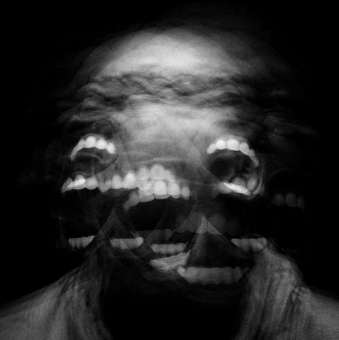 mans face with white scarf mans face with white scarf