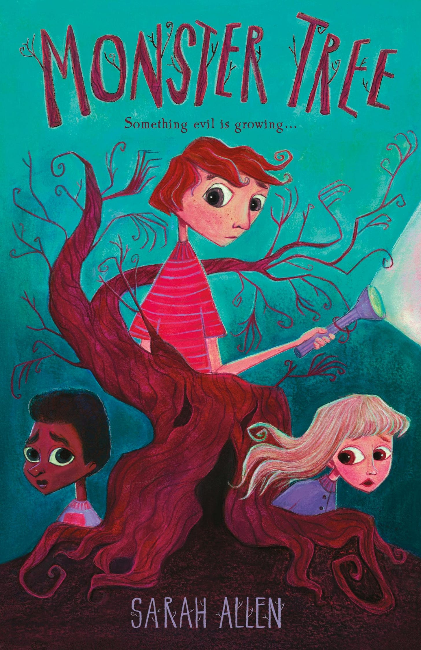 The cover for Sarah Allen’s middle grade novel, Monster Tree. The cover for Sarah Allen’s middle grade novel, Monster Tree.