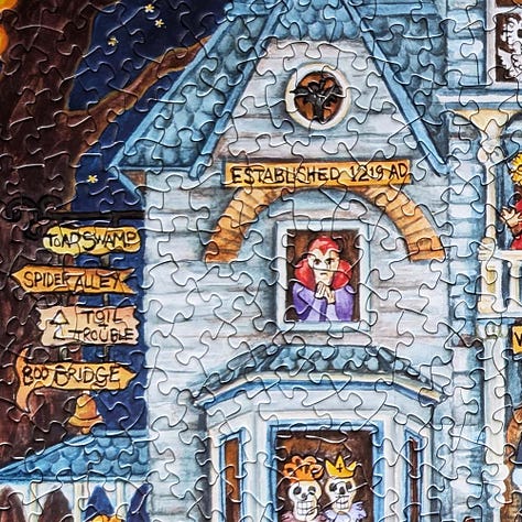 Bits & Pieces Haunted House Costume Parade Jigsaw Puzzle