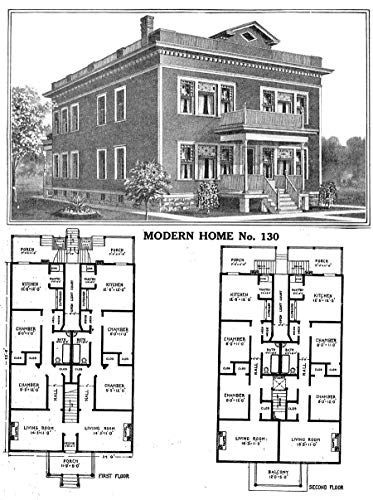 This may contain: an old house with two floors and three stories in the same floor plan, which is also