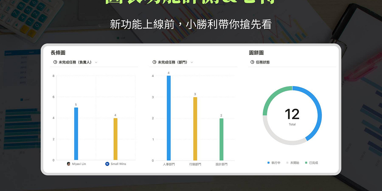 Notion Charts 圖表功能搶先試用評測、心得