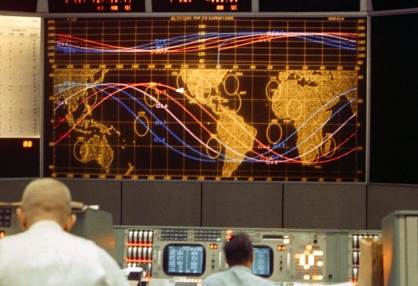 Gemini Mission Control, Nasa; photo courtesy NASA