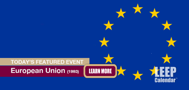 The European Union came into effect on November 1, 1993.