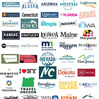 What state tourism logos look like now vs. 10 years ago