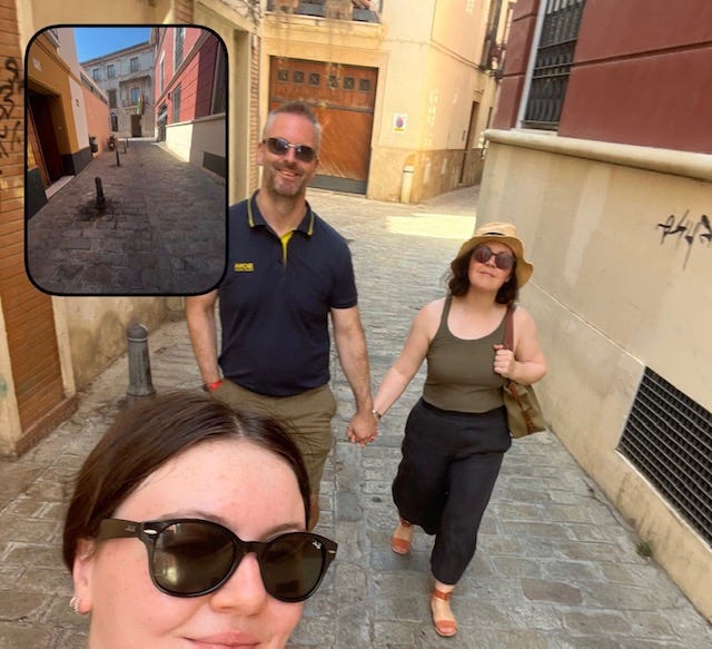 Image by Author - Mum Carries Her Holiday Handbag for BeReal