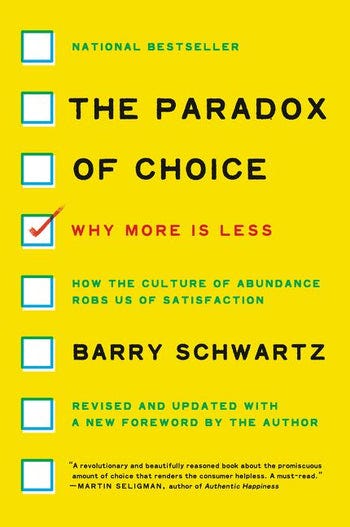 The Paradox of Choice by Barry Schwartz (9780062449924)