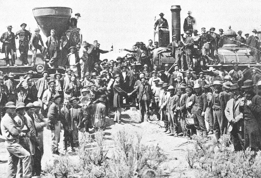 File:Golden Spike ceremony, Promontory, Utah, May 10, 1869.jpg